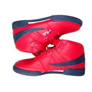 Fila Men's Red and Navy High-Top Sneakers